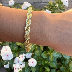 Rope Gold-Tone Twist Bracelet